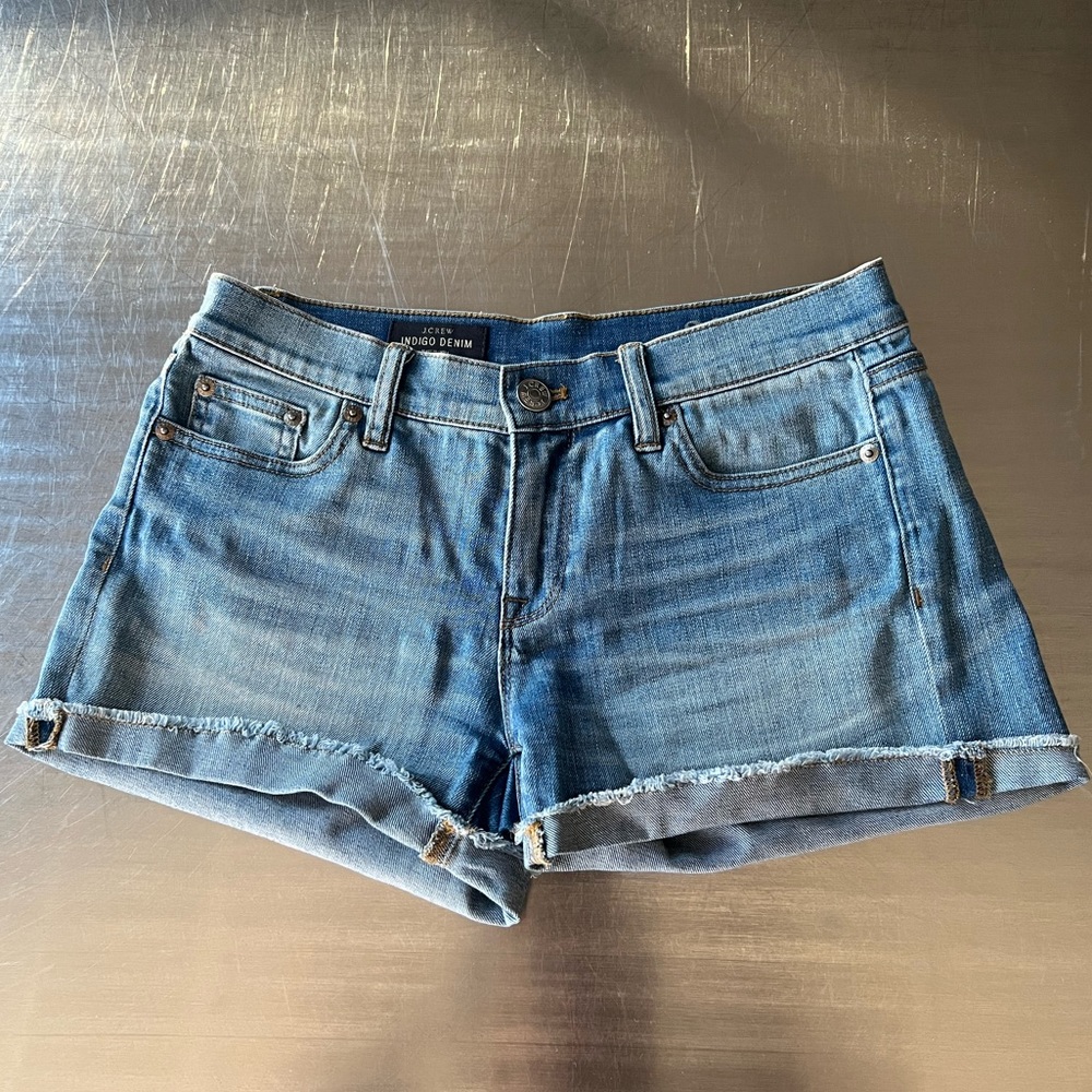 J Crew Indigo Denim Shorts